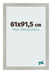 Bilderrahmen 61x91 5cm Silber Matt MDF Bologna Vorne Messe | Yourdecoration.at