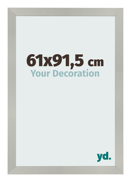 Bilderrahmen 61x91 5cm Silber Matt MDF Bologna Vorne Messe | Yourdecoration.at