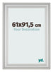 Bilderrahmen 61x91 5cm Silber Matt MDF Lazio Vorne Messe | Yourdecoration.at