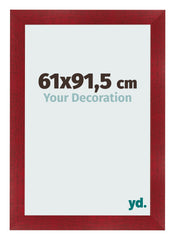 Bilderrahmen 61x91 5cm Weinrot Gewischt MDF Pisa Vorne Messe | Yourdecoration.at