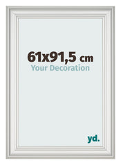 Bilderrahmen 61x91 5cm Weiss Gewischt MDF Lazio Vorne Messe | Yourdecoration.at