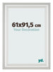 Bilderrahmen 61x91 5cm Weiss Gewischt MDF Lazio Vorne Messe | Yourdecoration.at