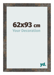 Bilderrahmen 62x93 cm Oxidiertes Metall MDF Bologna Vorne Messe | Yourdecoration.at