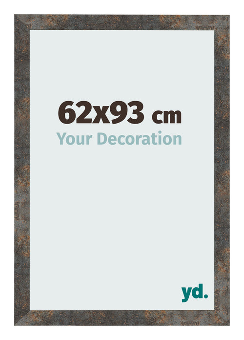 Bilderrahmen 62x93 cm Oxidiertes Metall MDF Bologna Vorne Messe | Yourdecoration.at