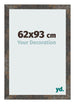 Bilderrahmen 62x93 cm Oxidiertes Metall MDF Bologna Vorne Messe | Yourdecoration.at