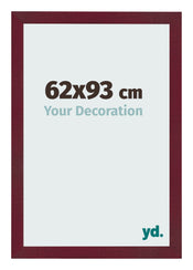 Bilderrahmen 62x93 cm Weinrot Gewischt MDF Bologna Vorne Messe | Yourdecoration.at