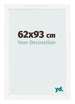 Bilderrahmen 62x93 cm Weiss Hochglanz MDF Bologna Vorne Messe | Yourdecoration.at
