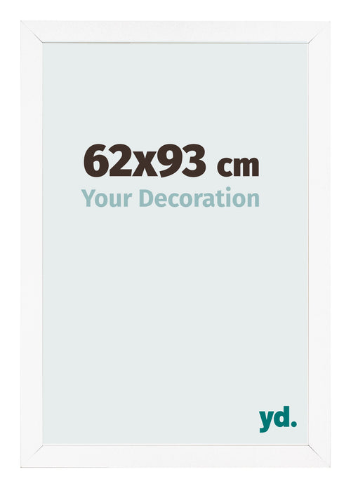 Bilderrahmen 62x93 cm Weiss Matt MDF Bologna Vorne Messe | Yourdecoration.at