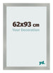 Bilderrahmen 62x93cm Aluminium Gebürstet MDF Bologna Vorne Messe | Yourdecoration.at