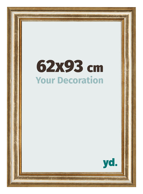 Bilderrahmen 62x93cm Gold Antik MDF Lazio Vorne Messe | Yourdecoration.at