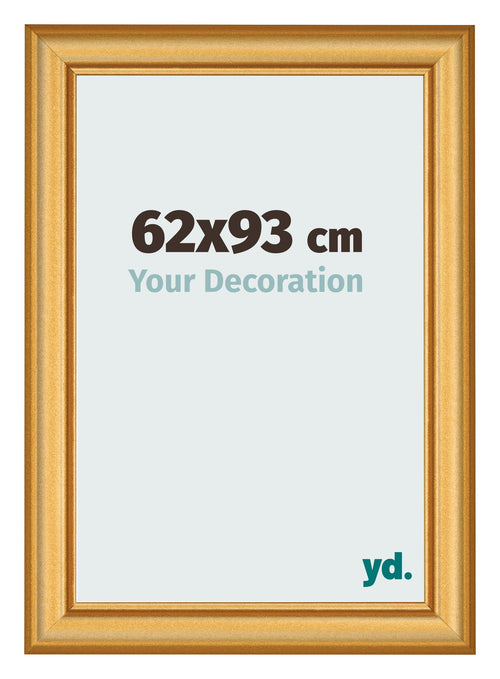 Bilderrahmen 62x93cm Gold Matt MDF Lazio Vorne Messe | Yourdecoration.at