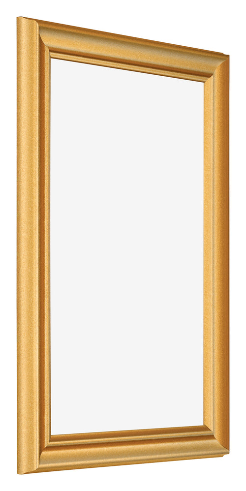 Bilderrahmen 62x93cm Gold Matt MDF Lazio Vorne Schrag | Yourdecoration.at