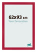 Bilderrahmen 62x93cm Rot MDF Bologna Vorne Messe | Yourdecoration.at