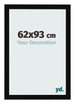 Bilderrahmen 62x93cm Schwarz Hochglanz MDF Bologna Vorne Messe | Yourdecoration.at