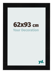 Bilderrahmen 62x93cm Schwarz Silber Poliert MDF Pisa Vorne Messe | Yourdecoration.at