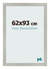 Bilderrahmen 62x93cm Silber Matt MDF Bologna Vorne Messe | Yourdecoration.at