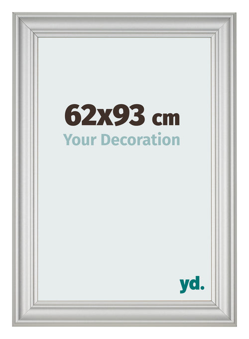 Bilderrahmen 62x93cm Silber Matt MDF Lazio Vorne Messe | Yourdecoration.at