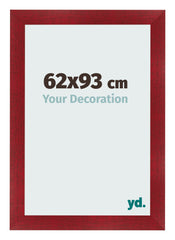 Bilderrahmen 62x93cm Weinrot Gewischt MDF Pisa Vorne Messe | Yourdecoration.at