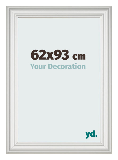 Bilderrahmen 62x93cm Weiss Gewischt MDF Lazio Vorne Messe | Yourdecoration.at
