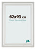 Bilderrahmen 62x93cm Weiss Gewischt MDF Lazio Vorne Messe | Yourdecoration.at