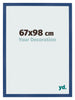Bilderrahmen 67x98 cm Dunkelblau MDF Bologna Vorne Messe | Yourdecoration.at