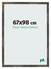 Bilderrahmen 67x98 cm Oxidiertes Metall MDF Bologna Vorne Messe | Yourdecoration.at