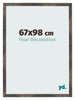 Bilderrahmen 67x98 cm Oxidiertes Metall MDF Bologna Vorne Messe | Yourdecoration.at