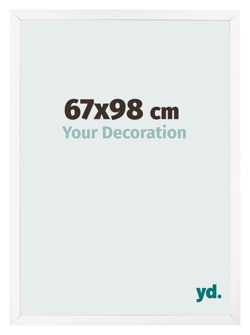 Bilderrahmen 67x98 cm Weiss Hochglanz MDF Bologna Vorne Messe | Yourdecoration.at