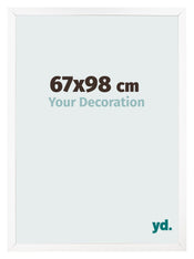 Bilderrahmen 67x98 cm Weiss Matt MDF Bologna Vorne Messe | Yourdecoration.at