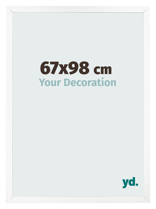 Bilderrahmen 67x98 cm Weiss Matt MDF Bologna Vorne Messe | Yourdecoration.at