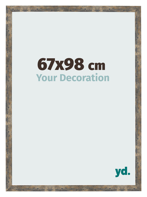 Bilderrahmen 67x98cm Blau Gold Meliert MDF Bologna Vorne Messe | Yourdecoration.at