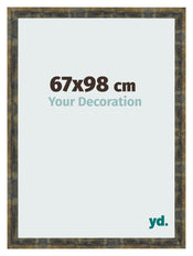 Bilderrahmen 67x98cm Blau Gold Meliert MDF Pisa Vorne Messe | Yourdecoration.at