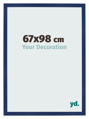 Bilderrahmen 67x98cm Dunkelblau Gewischt MDF Bologna Vorne Messe | Yourdecoration.at