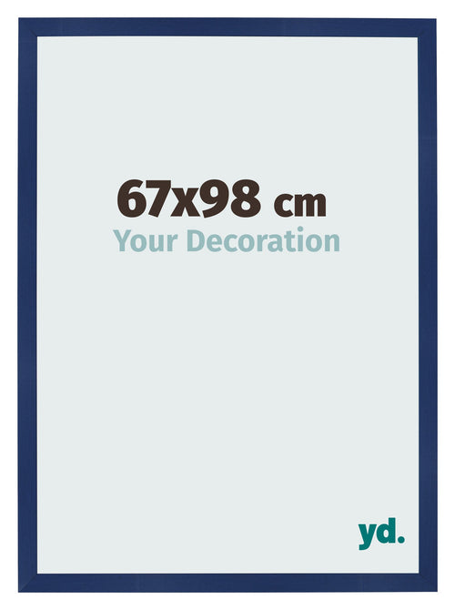 Bilderrahmen 67x98cm Dunkelblau Gewischt MDF Bologna Vorne Messe | Yourdecoration.at