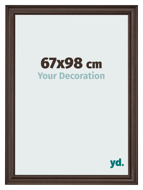 Bilderrahmen 67x98cm Eiche Dunkel MDF Lazio Vorne Messe | Yourdecoration.at