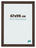 Bilderrahmen 67x98cm Eiche Dunkel MDF Lazio Vorne Messe | Yourdecoration.at