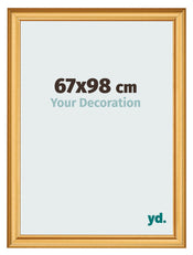 Bilderrahmen 67x98cm Gold Matt MDF Lazio Vorne Messe | Yourdecoration.at