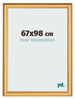 Bilderrahmen 67x98cm Gold Matt MDF Lazio Vorne Messe | Yourdecoration.at