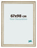 Bilderrahmen 67x98cm Metallglanz MDF Lazio Vorne Messe | Yourdecoration.at