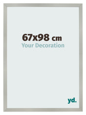 Bilderrahmen 67x98cm Silber Matt MDF Bologna Vorne Messe | Yourdecoration.at