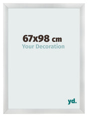 Bilderrahmen 67x98cm Silber Schwarz Gewischt MDF Pisa Vorne Messe | Yourdecoration.at
