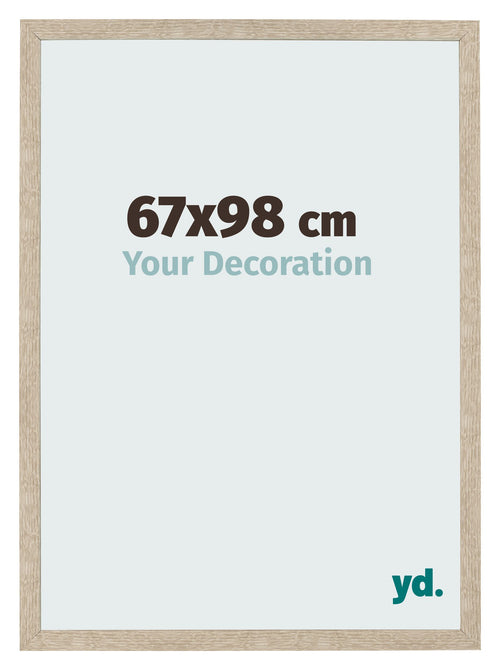Bilderrahmen 67x98cm Sonoma Eiche MDF Bologna Vorne Messe | Yourdecoration.at