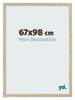 Bilderrahmen 67x98cm Sonoma Eiche MDF Bologna Vorne Messe | Yourdecoration.at