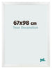 Bilderrahmen 67x98cm Weiß Vintage MDF Pisa Vorne Messe | Yourdecoration.at