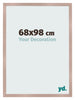 Bilderrahmen 68x98 cm Altrosa MDF Bologna Vorne Messe | Yourdecoration.at