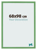 Bilderrahmen 68x98 cm Grun MDF Bologna Vorne Messe | Yourdecoration.at