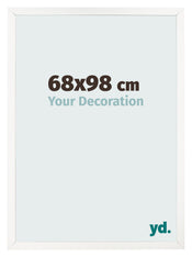 Bilderrahmen 68x98 cm Weiss Hochglanz MDF Bologna Vorne Messe | Yourdecoration.at