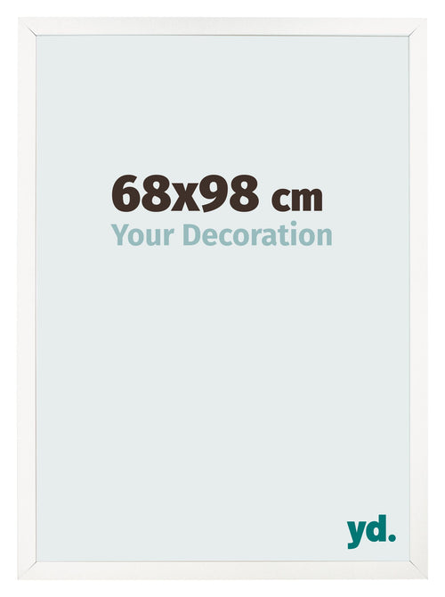Bilderrahmen 68x98 cm Weiss Hochglanz MDF Bologna Vorne Messe | Yourdecoration.at