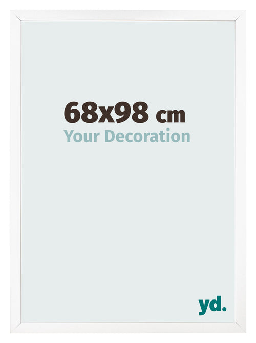 Bilderrahmen 68x98 cm Weiss Matt MDF Bologna Vorne Messe | Yourdecoration.at