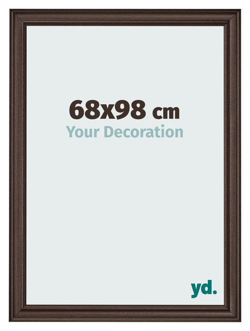 Bilderrahmen 68x98cm Eiche Dunkel MDF Lazio Vorne Messe | Yourdecoration.at